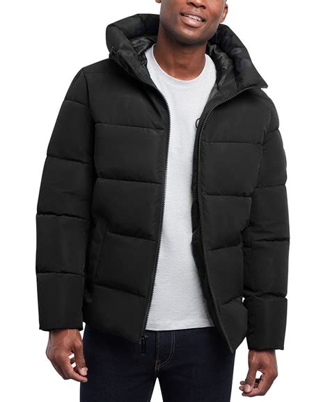 michael kors mens bubble jacket|Michael Kors Men's Hooded Puffer Jacket, Created For Macy's.